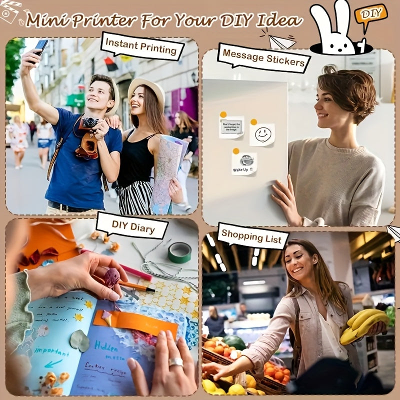 Printie™ – Mini Impressora Portátil de Memórias